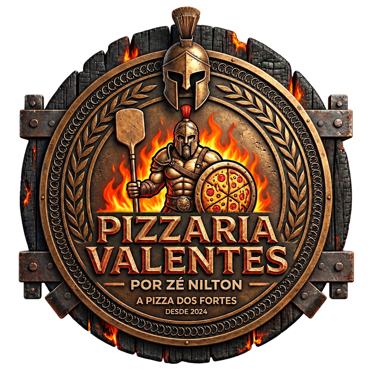 Brasão da Pizzaria Valentes