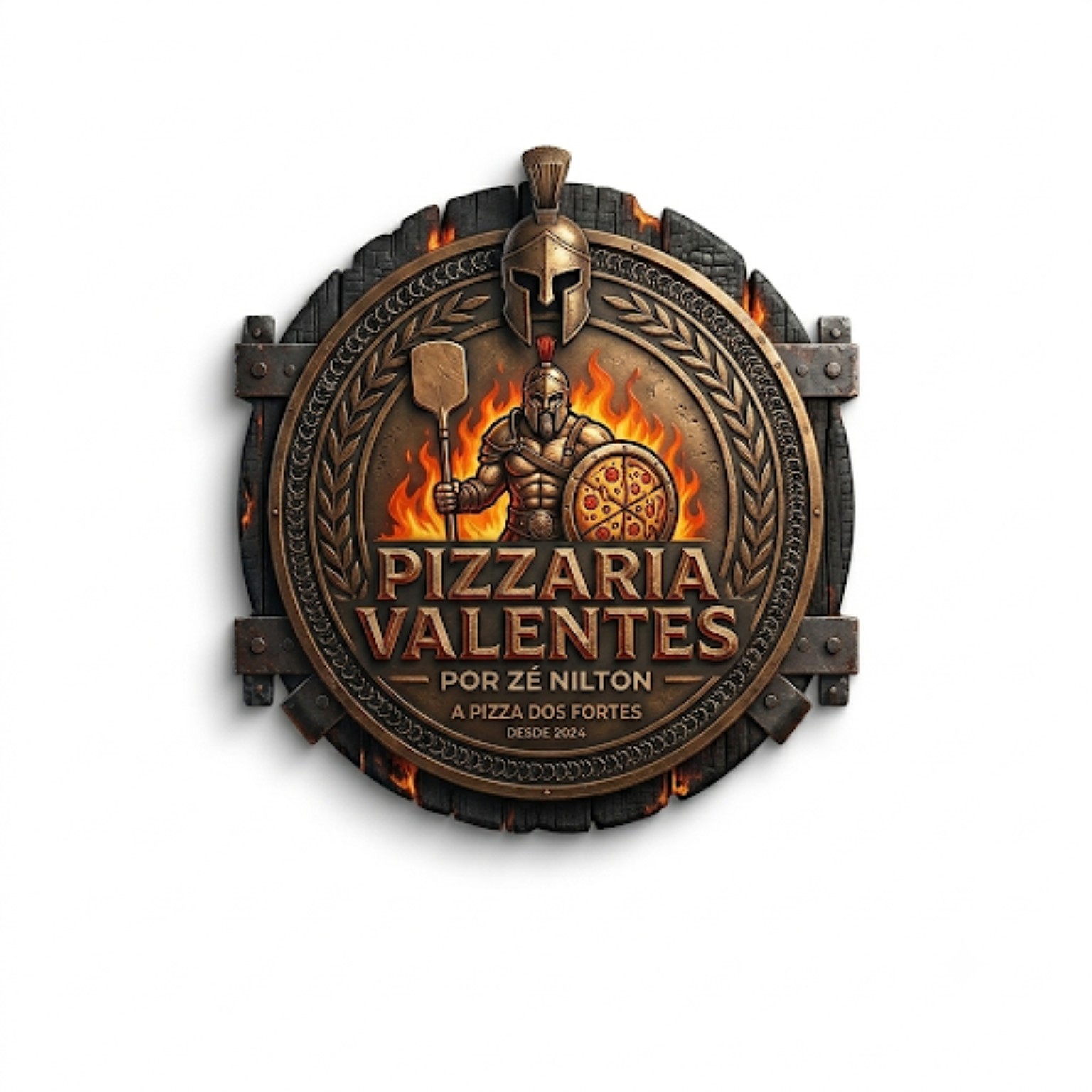 Pizzaria Valentes, por Zé Nilton. A pizza dos fortes.